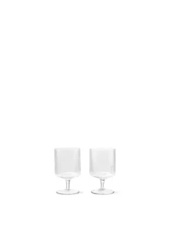 Ferm Living Service<Ripple Wine Glasses, Sæt á 2 stk. fra