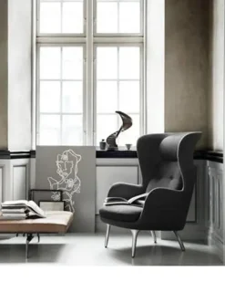 Fritz Hansen Lænestole<Ro Lænestol fra