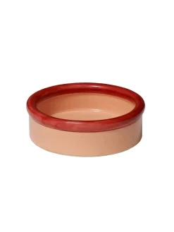 Nine Service<ROD bowl, coral/dark blue fra