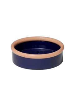 Nine Service<ROD bowl, coral/dark blue fra
