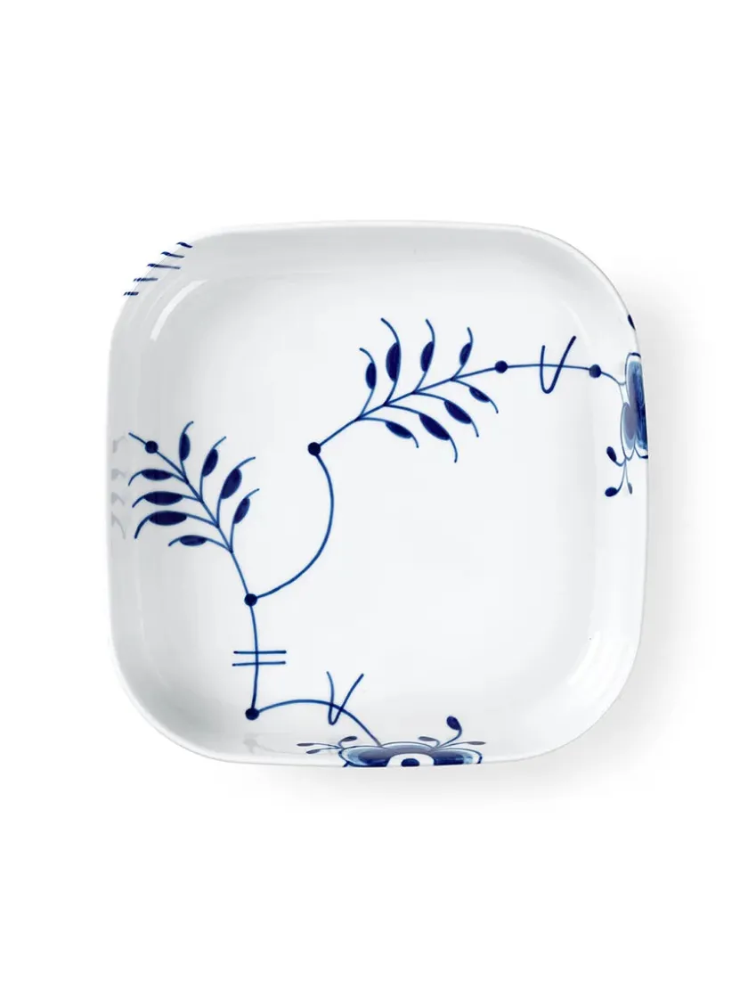 Royal Copenhagen Service<Blå Mega Riflet, firkantet ovnfast fad 30 x 30cm