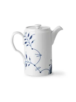 Royal Copenhagen Kander|Service<Blå Mega Riflet, kande med låg 1,1 l