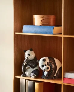 Royal Copenhagen Figurer<Figurine Panda, med unge 13 cm