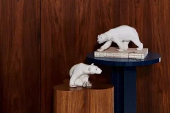 Royal Copenhagen Figurer<Figurine Panda, spisende 18 cm