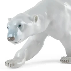 Royal Copenhagen Figurer<Figurine Panda, spisende 18 cm