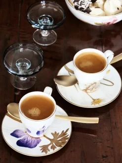 Royal Copenhagen Gaver Til Hende|Service<Flora højhankskop med underkop, Rhododendron