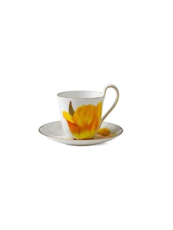 Royal Copenhagen Gaver Til Hende|Service<Flora højhankskop med underkop, Tulipan