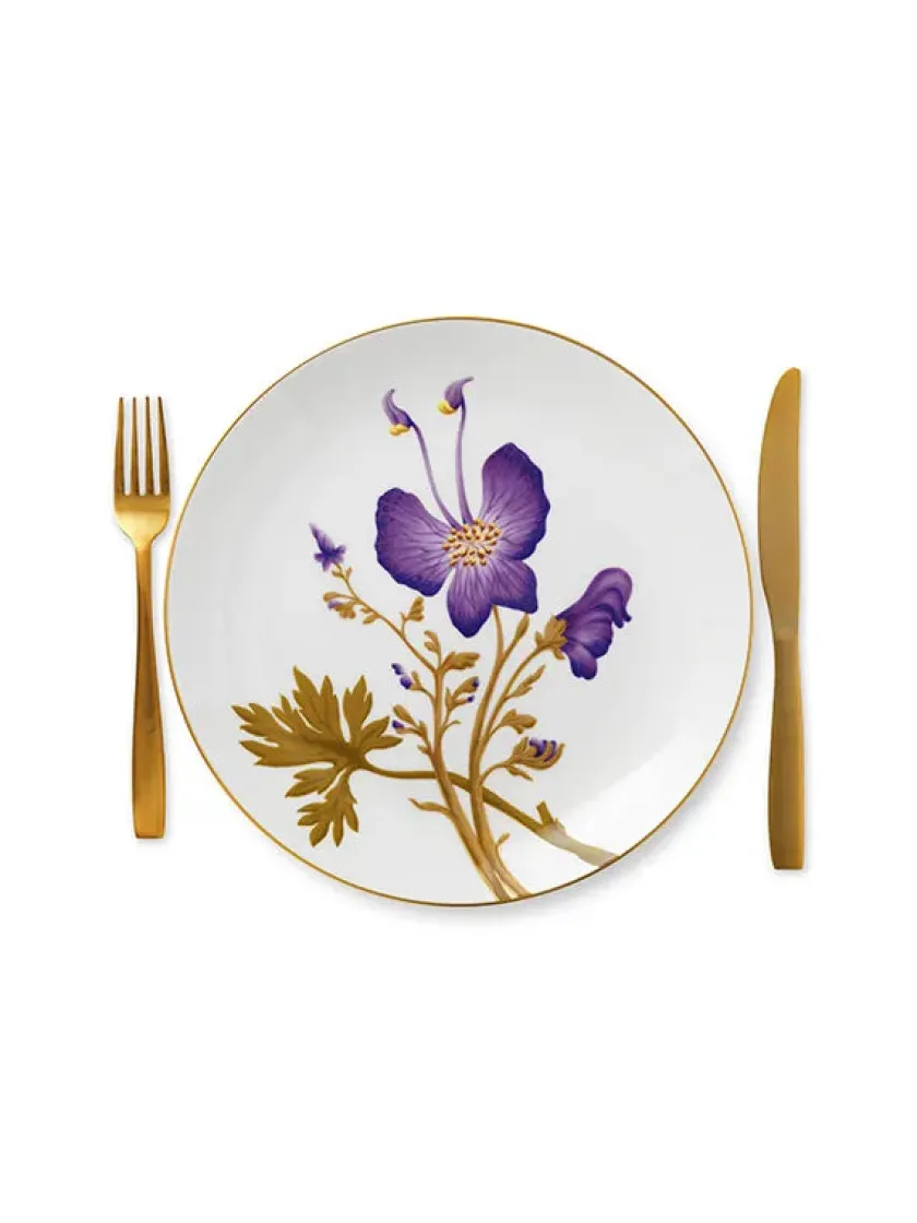 Royal Copenhagen Gaver Til Hende|Service<Flora tallerken 27 cm, Stedmoderblomst