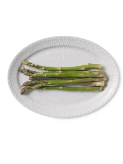 Royal Copenhagen Gaver Til Hende|Service<Hvid Halvblonde, oval tallerken 28 cm