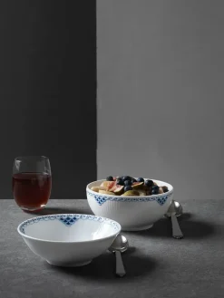 Royal Copenhagen Service<Hvid Halvblonde, portionsskål 35 cl