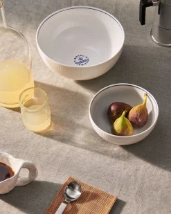 Royal Copenhagen Service<Hvid Riflet, skål 73 cl