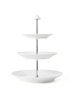 Royal Copenhagen Gaver Til Hende|Service<Hvid Riflet, étagére 3 lag