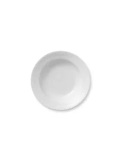 Royal Copenhagen Gaver Til Hende|Service<Hvid Riflet, dyb tallerken 21 cm