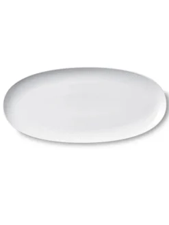 Royal Copenhagen Service<Hvid Riflet, fad 37 cm