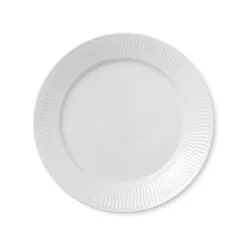 Royal Copenhagen Gaver Til Hende|Service<Hvid Riflet, tallerken 25 cm