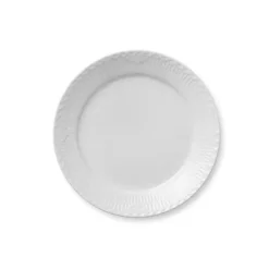 Royal Copenhagen Gaver Til Hende|Service<Hvid Riflet, tallerken 25 cm