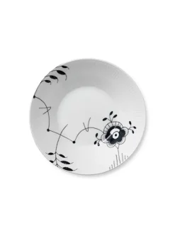 Royal Copenhagen Service<Hvid Riflet, dyb tallerken 24 cm