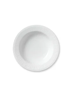 Royal Copenhagen Gaver Til Hende|Service<Hvid Riflet, pastatallerken 30 cm