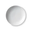 Royal Copenhagen Service<Hvid Riflet, moderne tallerken 25 cm