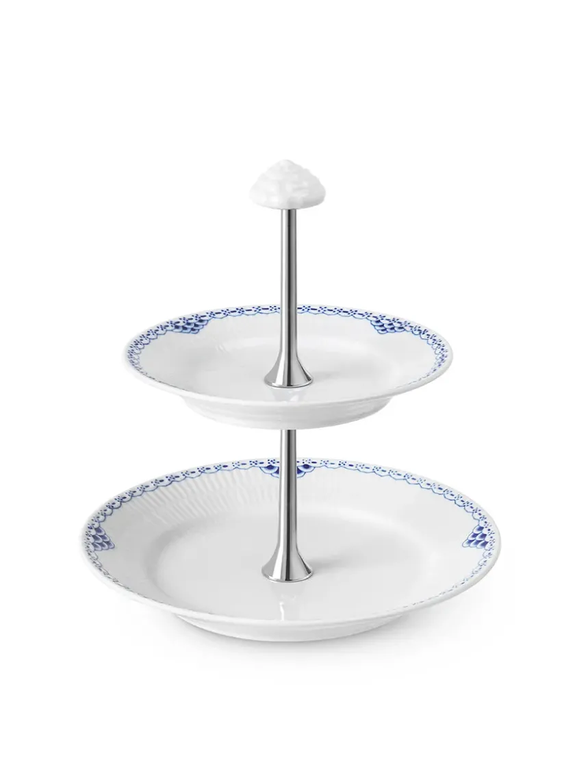 Royal Copenhagen Service<Koral Riflet Blonde, Étagère 2 lag