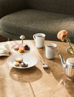 Royal Copenhagen Service<Koral Riflet Blonde, 2-pak krus 36 cl