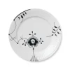 Royal Copenhagen Gaver Til Ham|Gaver Til Hende<Sort Mega Riflet, tallerken 27 cm