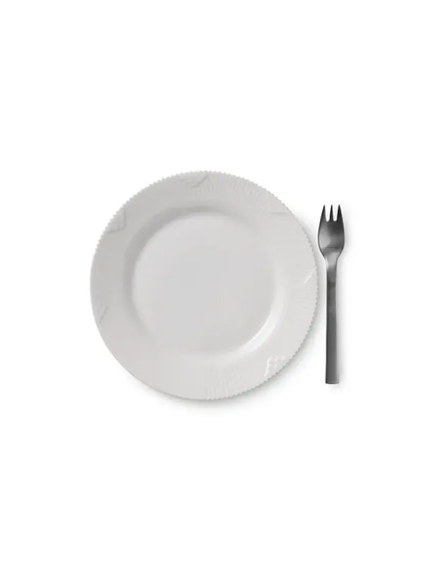 Royal Copenhagen Gaver Til Ham|Gaver Til Hende<Sort Mega Riflet, tallerken 19 cm mønster 6