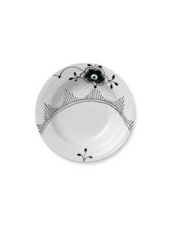 Royal Copenhagen Gaver Til Ham|Gaver Til Hende<Sort Mega Riflet, dyb tallerken 21 cm