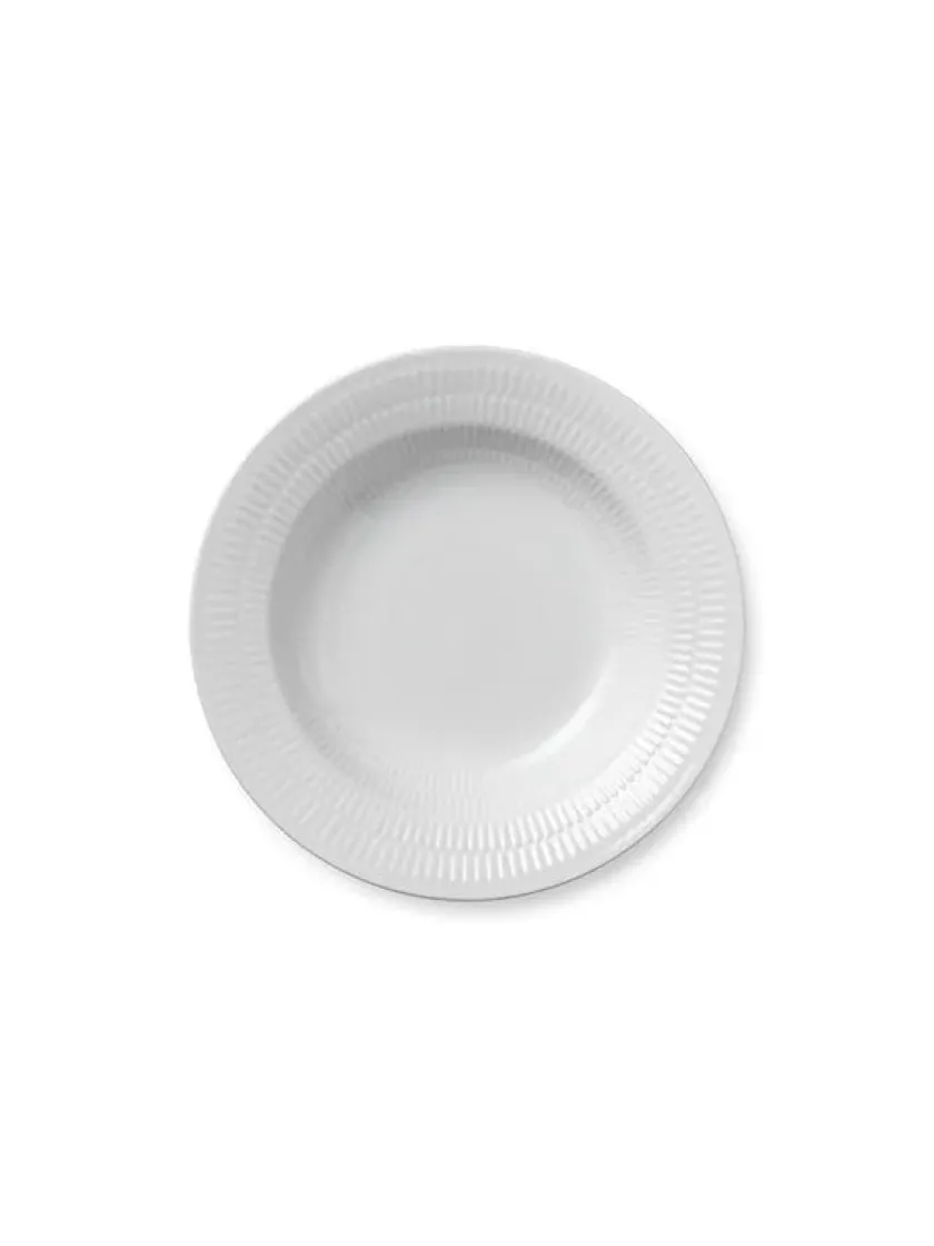 Royal Copenhagen Gaver Til Ham|Gaver Til Hende<Sort Mega Riflet, dyb tallerken 21 cm