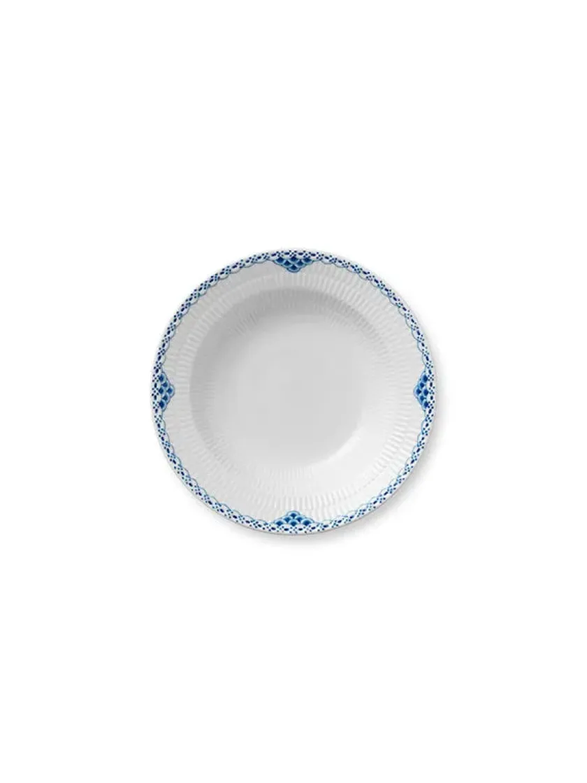 Royal Copenhagen Gaver Til Ham|Gaver Til Hende<Sort Mega Riflet, dyb tallerken 21 cm