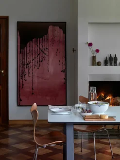 Royal Copenhagen Gaver Til Ham|Service<Sort Mega Riflet, skål 24 cm