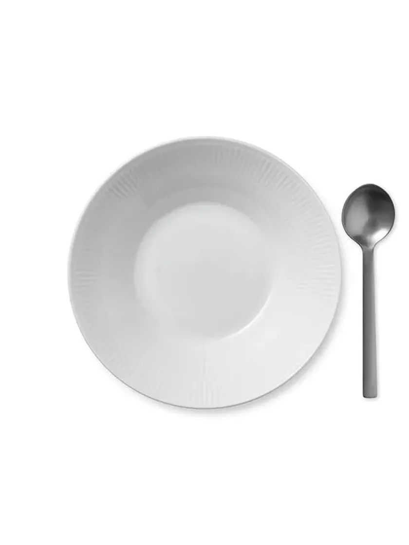 Royal Copenhagen Gaver Til Ham|Gaver Til Hende<Sort Mega Riflet, dyb tallerken 24 cm