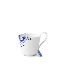 Royal Copenhagen Gaver Til Ham|Gaver Til Hende<Sort Mega Riflet, højhankskop 33 cl