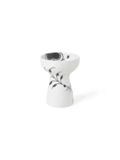 Royal Copenhagen Vaser<Sort Mega Riflet, vase 11 cm