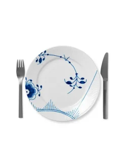 Royal Copenhagen Gaver Til Ham|Gaver Til Hende<Sort Mega Riflet, tallerken 22 cm