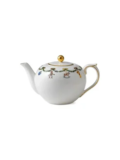 Royal Copenhagen Juleborddækning|Kander<Stjerne Riflet Jul, tekande med låg 140 cl