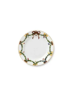 Royal Copenhagen Juleborddækning|Service<Stjerne Riflet Jul, tallerken 22 cm