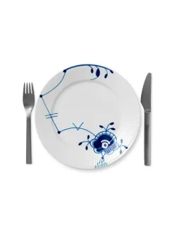 Royal Copenhagen Juleborddækning|Service<Stjerne Riflet Jul, tallerken 22 cm