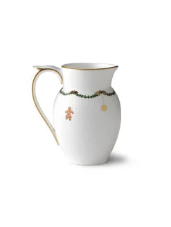 Royal Copenhagen Juleborddækning|Kander<Stjerne Riflet Jul, flødekande 39 cl