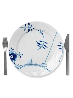 Royal Copenhagen Juleborddækning|Service<Stjerne Riflet Jul, tallerken 27 cm