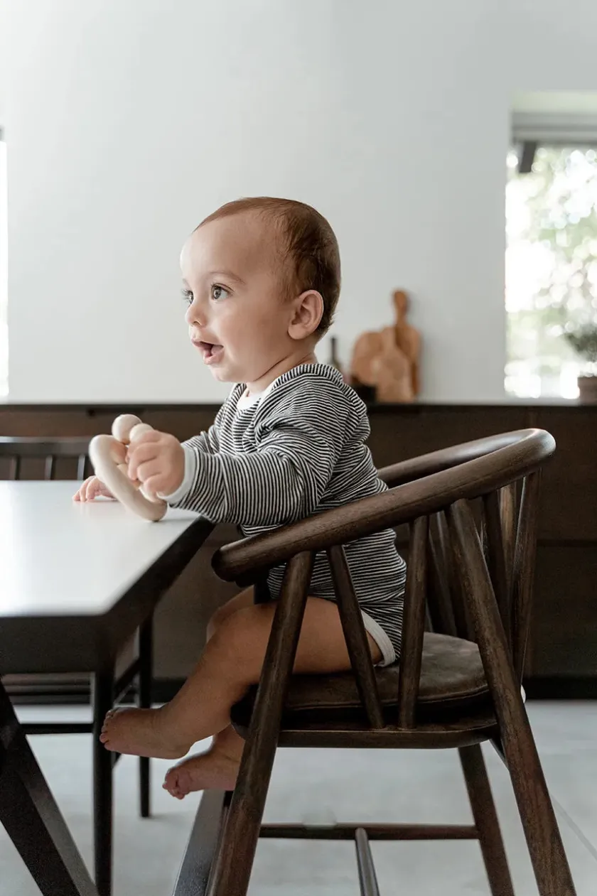 Børn Oaklings Gaver|Gaver Til Børn<Saga Højstol, sortlakeret eg fra