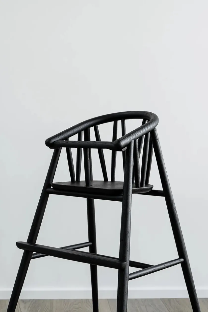 Børn Oaklings Gaver|Gaver Til Børn<Saga Højstol, sortlakeret eg fra