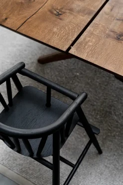 Børn Oaklings Gaver|Gaver Til Børn<Saga Højstol, sortlakeret eg fra