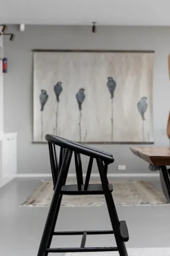 Børn Oaklings Gaver|Gaver Til Børn<Saga Højstol, sortlakeret eg fra