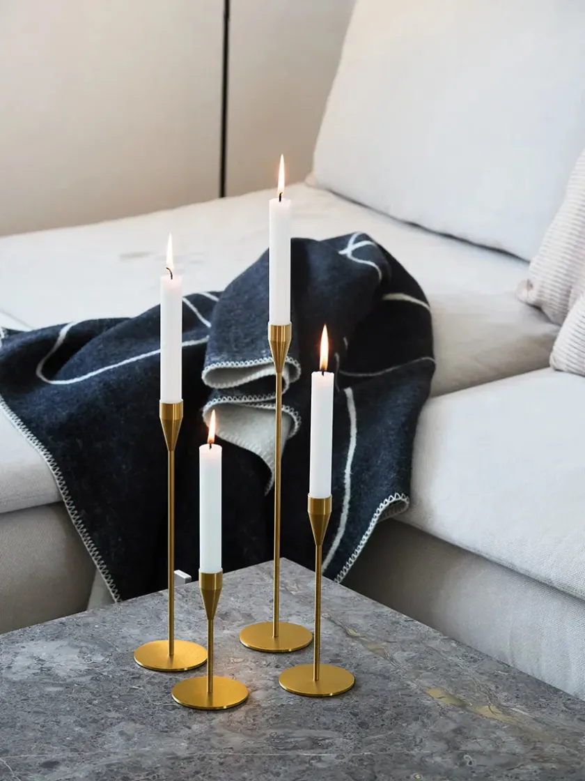 Piet Hein Lysestager<Saturn Lysestage, messing fra