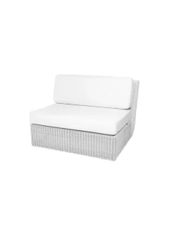 Cane-line Udendørs Loungemøbler<Savannah Enkelt Modul, hvid/grå modul fra