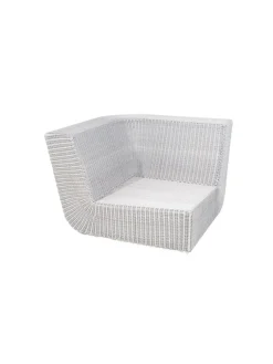 Cane-line Udendørs Loungemøbler<Savannah Modulsofa hjørne, hvid/grå fra