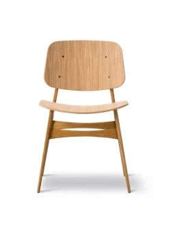 Fredericia Furniture Spisebordsstole<Søborg Stol, træstel af Børge Mogensen