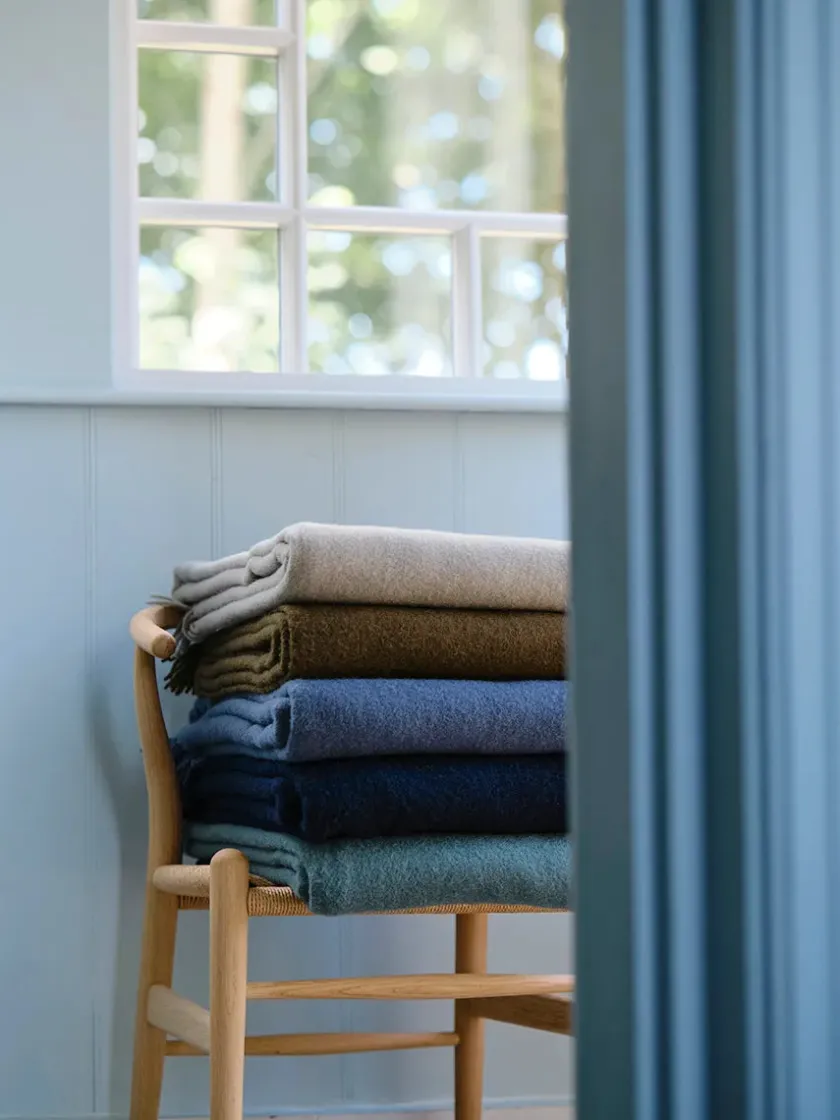 Silkeborg Uldspinderi Puder Og Plaider<Season Plaid, moss fra