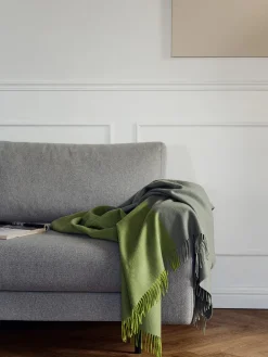 Silkeborg Uldspinderi Puder Og Plaider<Secret Plaid, moss/seaweed fra